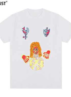 Bladee 333短袖T恤瑞典云雾说唱印花潮牌青年独立Drain Gang小众