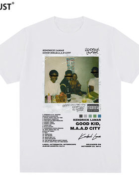 Kendrick Lamar短袖T恤说唱街头GKMC街头Hip Hop嘻哈男女潮牌INS