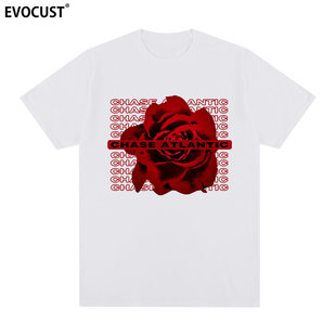 Chase Atlantic 短袖T恤Rose另类流行摇滚朋克美式复古INS男女Tee
