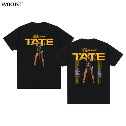 Tate McRae泰特麦克蕾Miss possessive tour流行天后短袖T恤男女