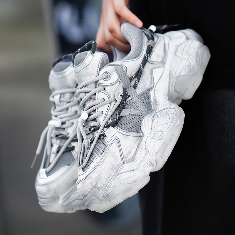 厚底老爹鞋2024新款夏季透气鞋男春秋运动休闲鞋潮流百搭网红鞋子,流行男鞋,老爹鞋,淘宝优惠券,粉丝福利购,淘宝优惠卷