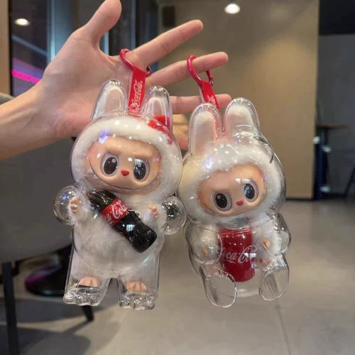 labubu可乐透明保护罩防尘套