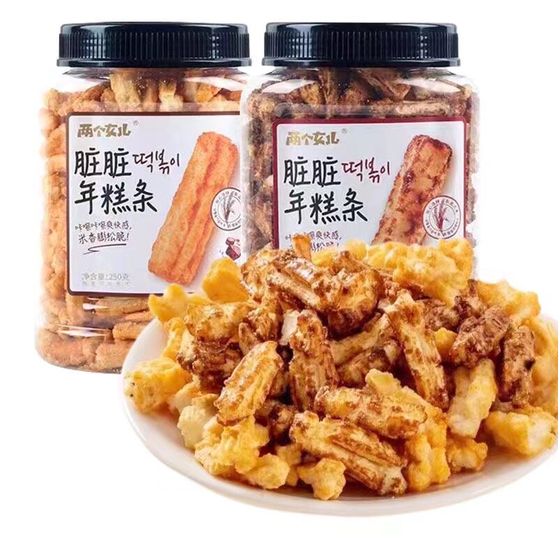 两个女儿 脏脏年糕条 即食年糕薯片