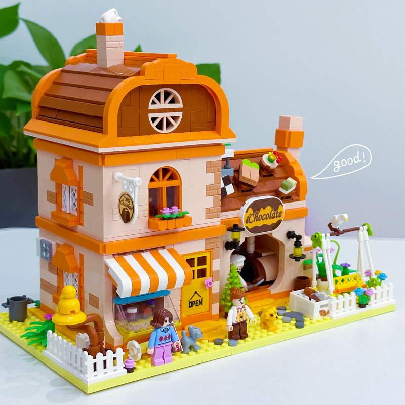 乐2025潮玩积木拼装玩具女孩公主城堡房子街景建筑别墅儿童礼物高