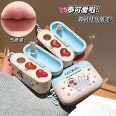 锁色耳机双拼唇泥哑光柔雾淡化唇纹自然伪素颜显色显白学生党口红