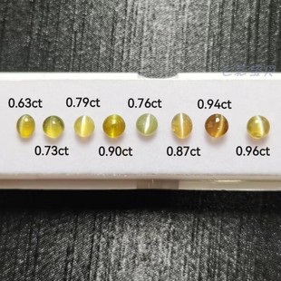 天然金绿宝石猫眼裸石戒面裸石 底部完好 可做戒指吊坠
