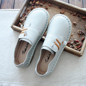 女鞋 护士鞋 妈妈鞋 原创真皮超软底复古文艺单鞋 超舒服禅意手工鞋 女