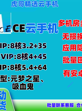 新开续费均可月卡30天激活码24h自动发货ace云手机GVip/VIP