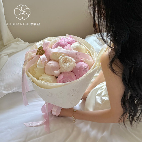 手工舞瓣凹凸纸花店花艺包装纸