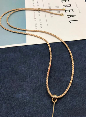 手工编织项链绳吊坠挂绳金银挂坠绳翡翠蜜蜡吊坠绳玉坠绳手机挂脖