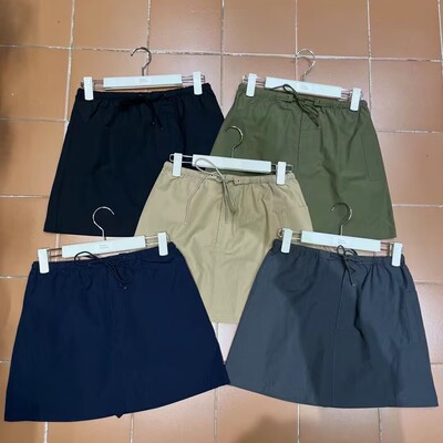 绑带半身裙A字短裙韩版