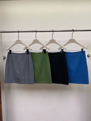 TRUST ME秋季韩版纯色百搭高腰修身显瘦洋气休闲短裙半裙五分裙女