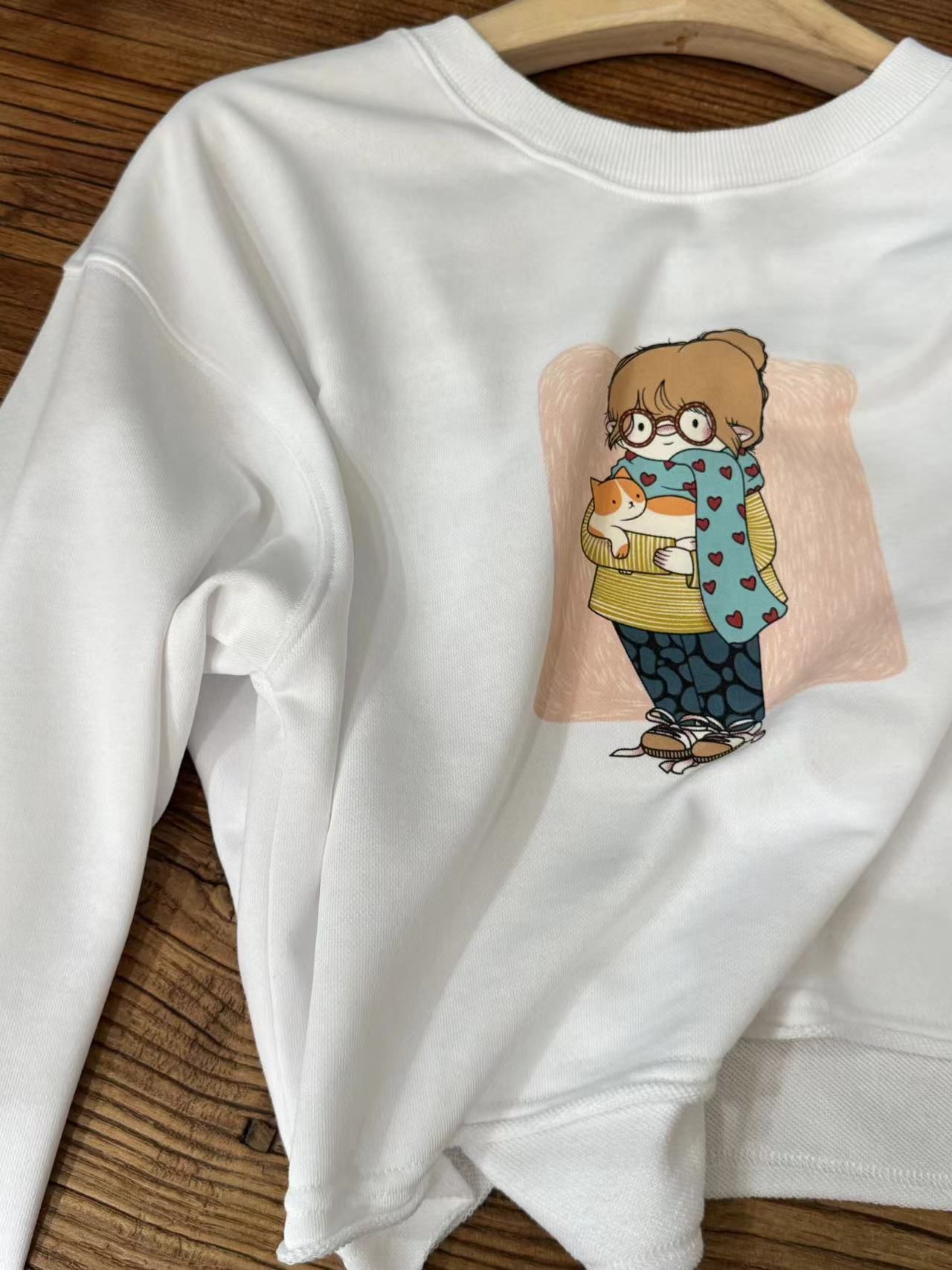 皇冠秋季薄款长袖卫衣百搭全棉