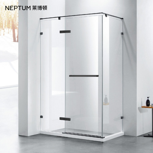 莱博顿304不锈钢直角L形淋浴浴室钢化玻璃隔断洗澡房WAA方形