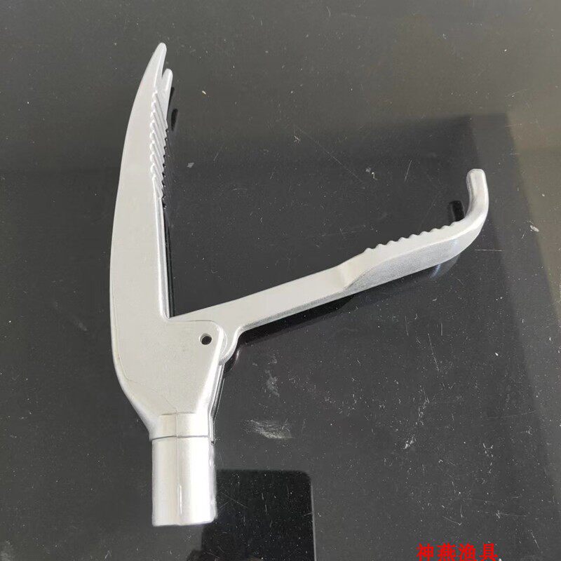 自制蛇夹子 铝夹头 黄鳝泥鳅螃蟹夹钳鱼防滑神器  铝夹头一副18元