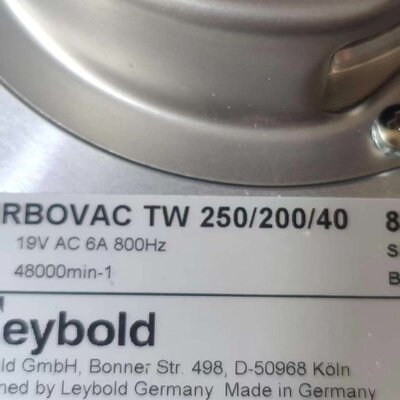 议价莱宝TURBOVAC TW 25020040分子泵德国可维修