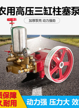 巡航者打药泵高压农用三缸柱塞泵