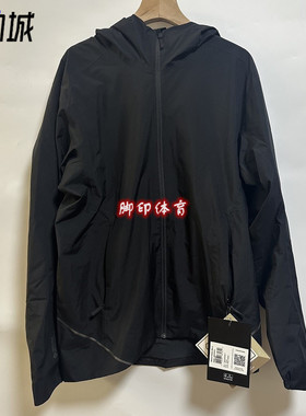 Arcteryx始祖鸟 solano系列 hoody 连帽软壳 抓绒 黑色防水夹克男