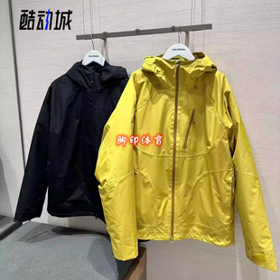 新款SALOMON 萨洛蒙三合一连帽夹克防风防水保暖羽绒服冲锋衣黑色