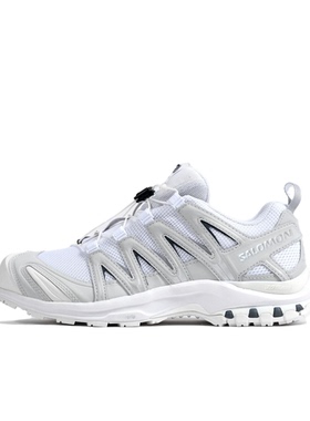 SALOMON萨洛蒙XA PRO 3D 耐磨低帮户外功能鞋白灰色L47577700