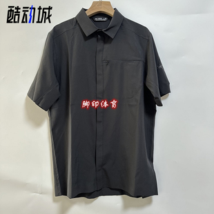 純色Logo印花 Skyline 襯衫 男款 單排扣短袖 Arcteryx始祖鳥
