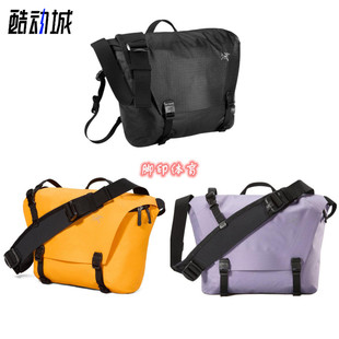 Arcteryx始祖鸟 Granville10 经典黑色邮差包 男女同款单肩斜挎包