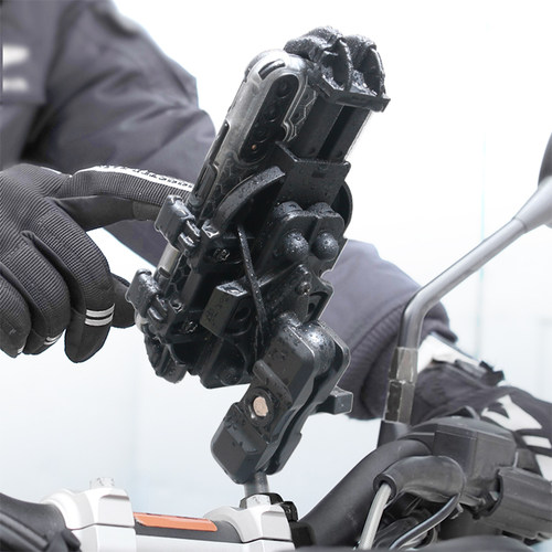 新款摩托车手机机支架防震可充电