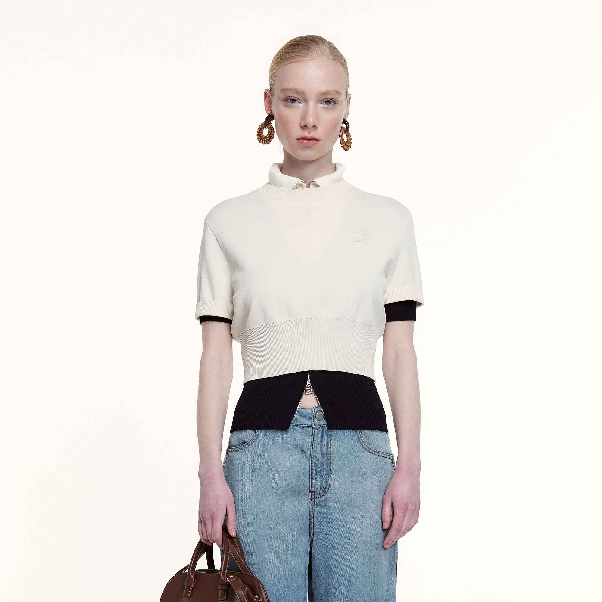 艺之卉修身显瘦针织T恤