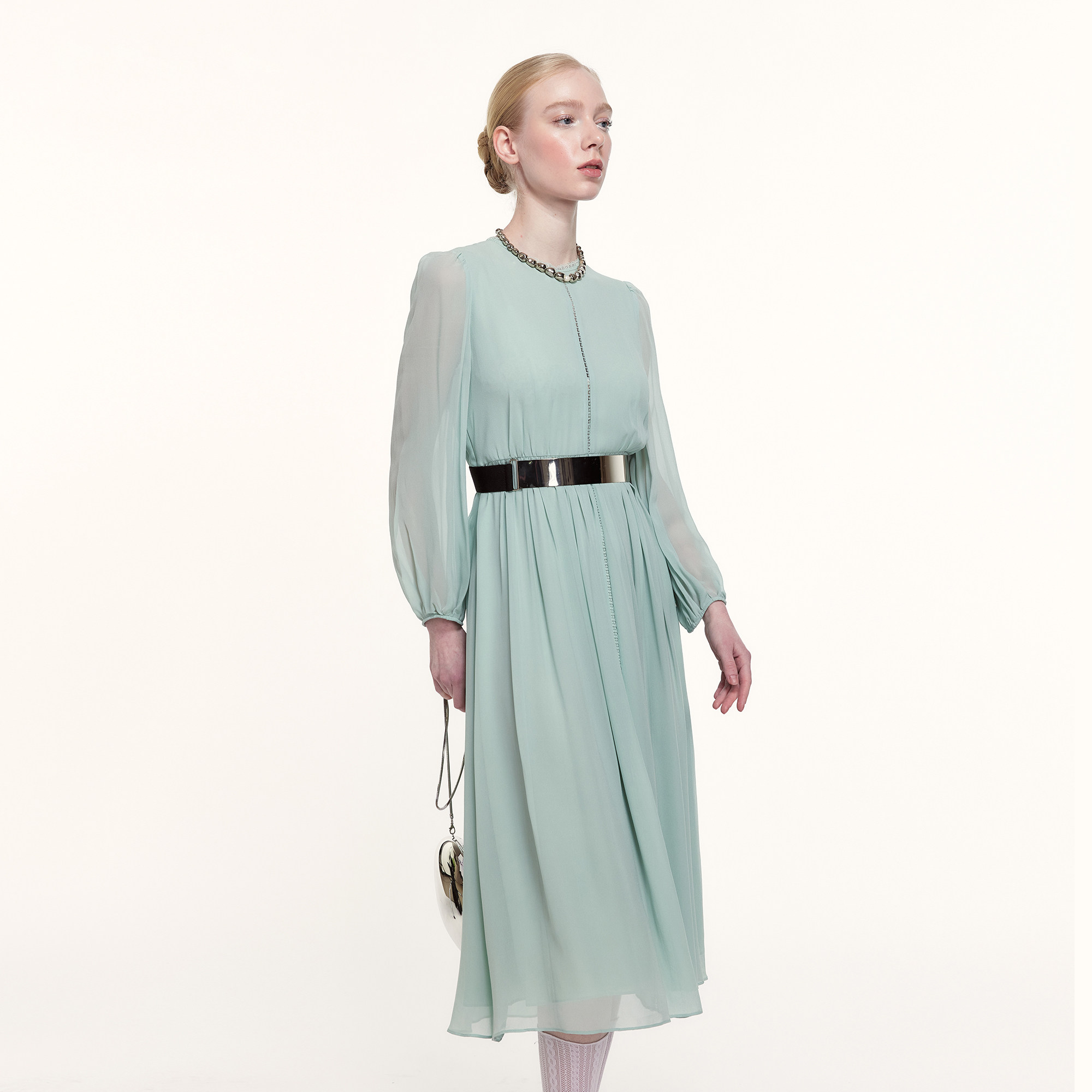 艺之卉100%真丝仙女裙法式茶歇裙