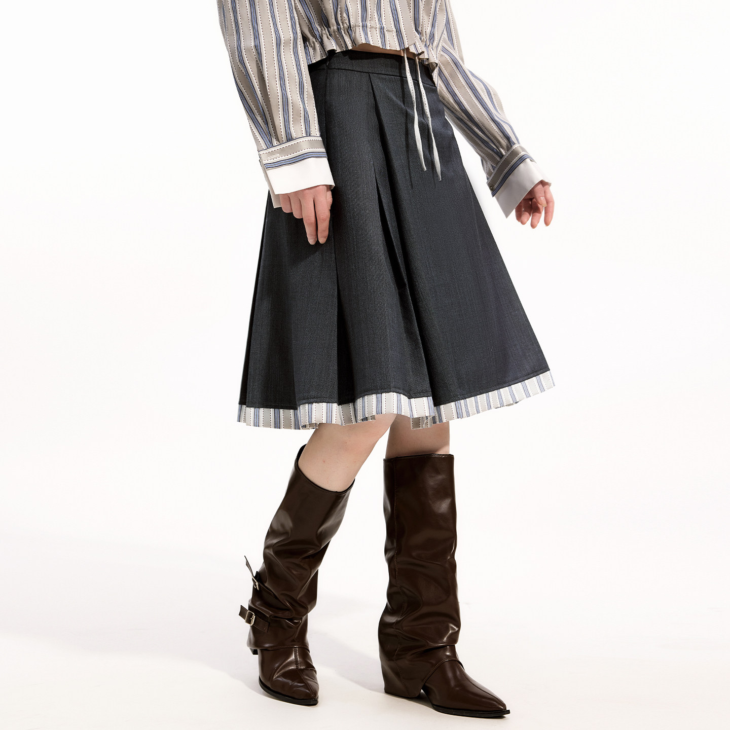 艺之卉复古学院风半身裙