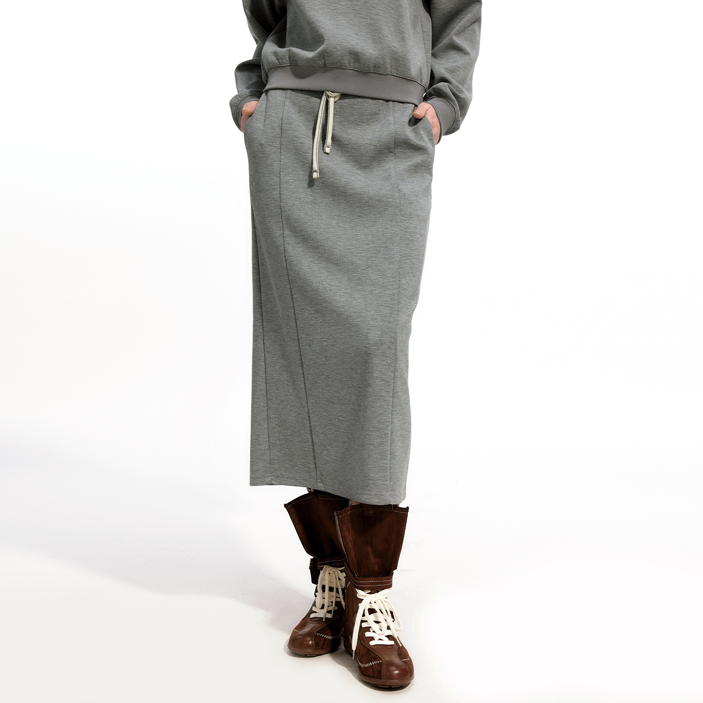 艺之卉复古运动风半身裙