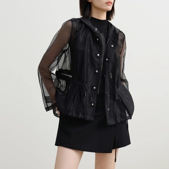 艺之卉浪漫时尚环保涤纶丝外套