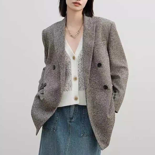 Eachway长袖羊毛西装外套