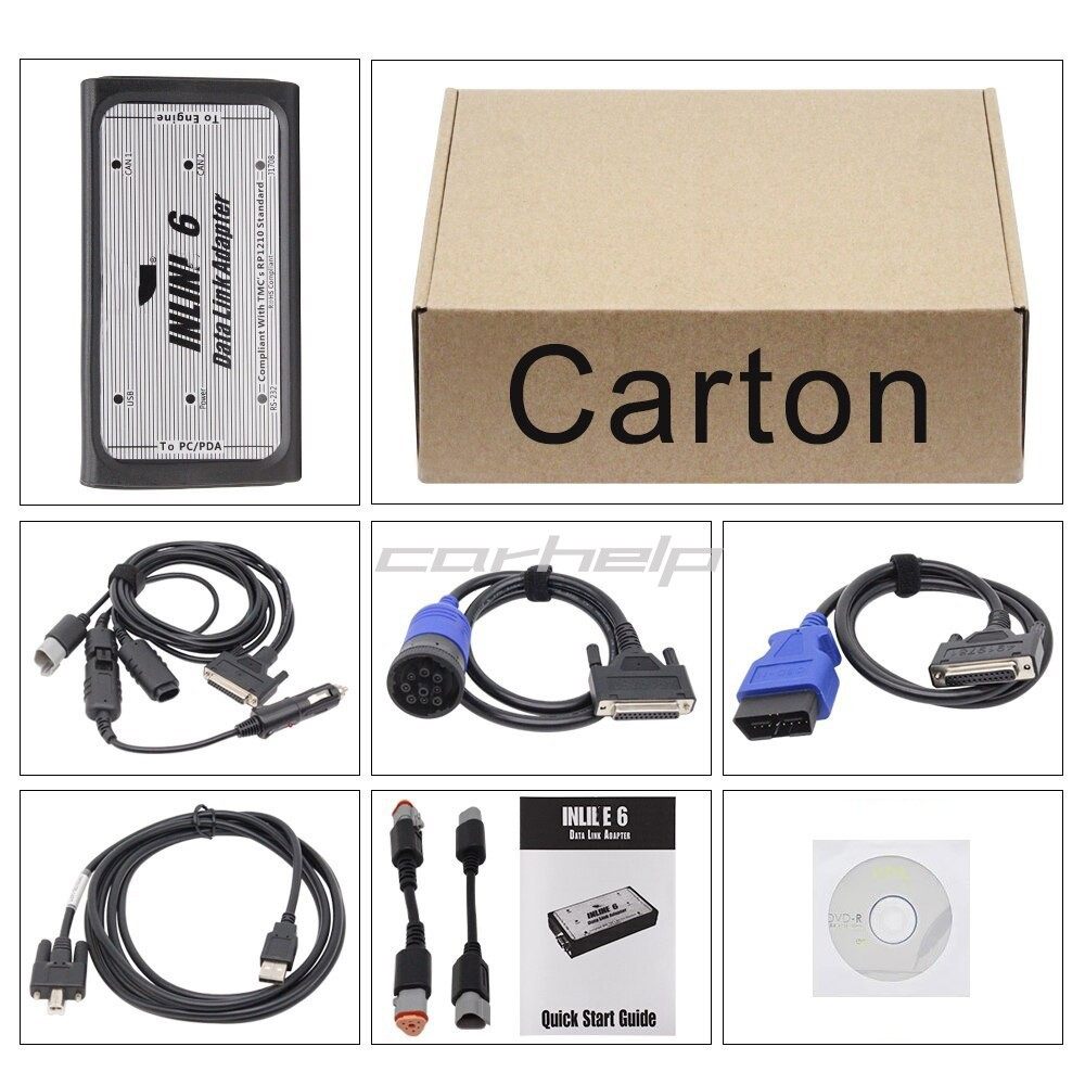 跨境 支持Cummins Inline 6 Heavy Duty Truck Diagnostic Tools.