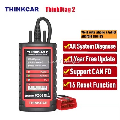 现货批发Thinkcar Thinkdiag2 ThinkDiag 2汽车故障检测支持CANFD