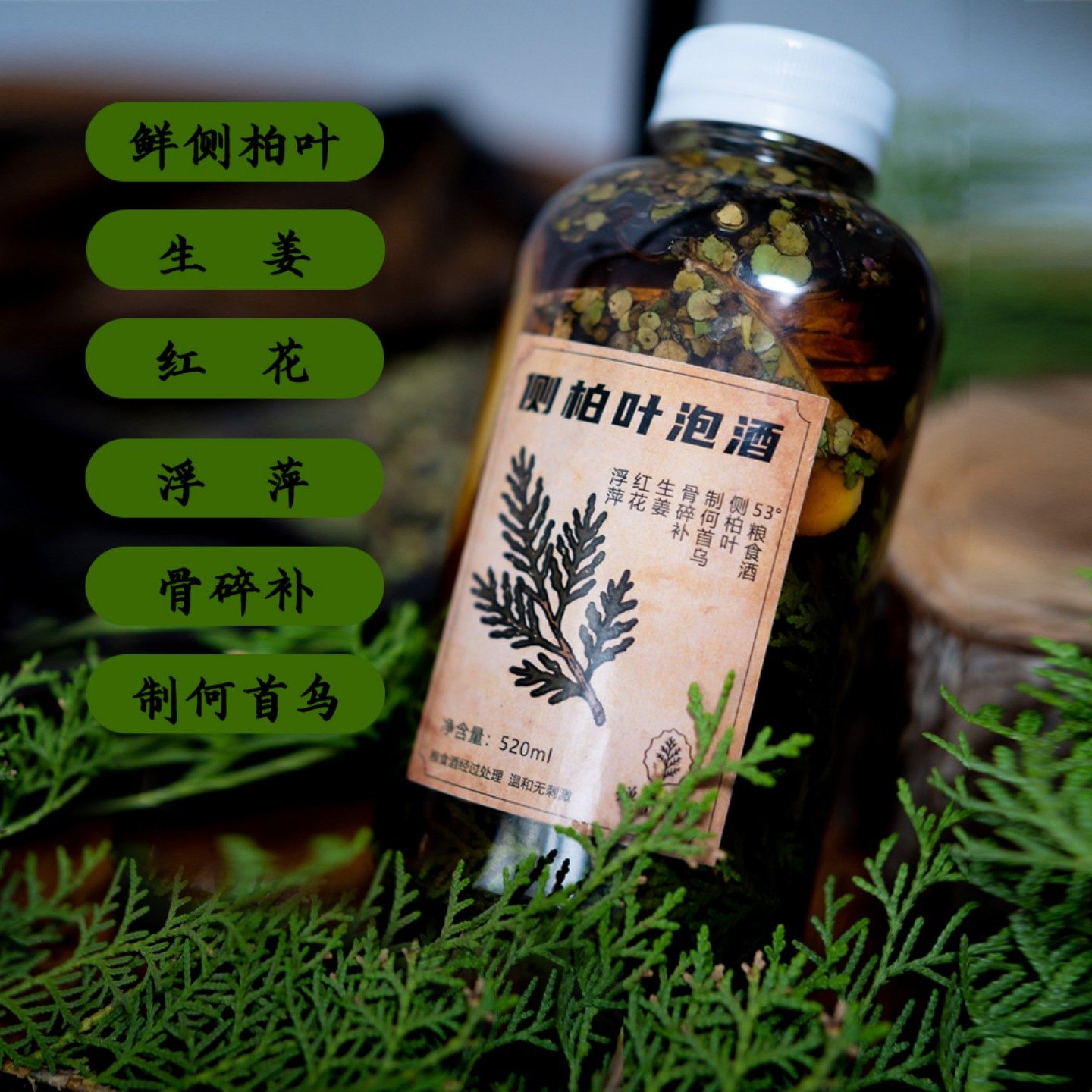 新鲜野生侧柏叶泡酒生护发水酒精生姜骨碎补红花制首乌泡酒精,美发护发/假发,其它护发,淘宝优惠券,粉丝福利购,淘宝优惠卷
