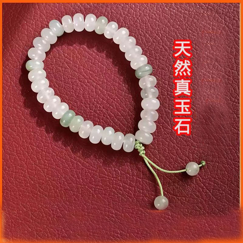天然真玉石泰斯比哈33颗手串回族高贵礼物天山翠苹果珠赞珠