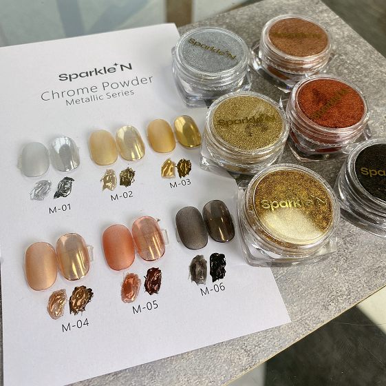 SparkleN 美甲魔镜粉镜面粉极光粉糖果粉闪粉细腻蜜粉 约0.6g