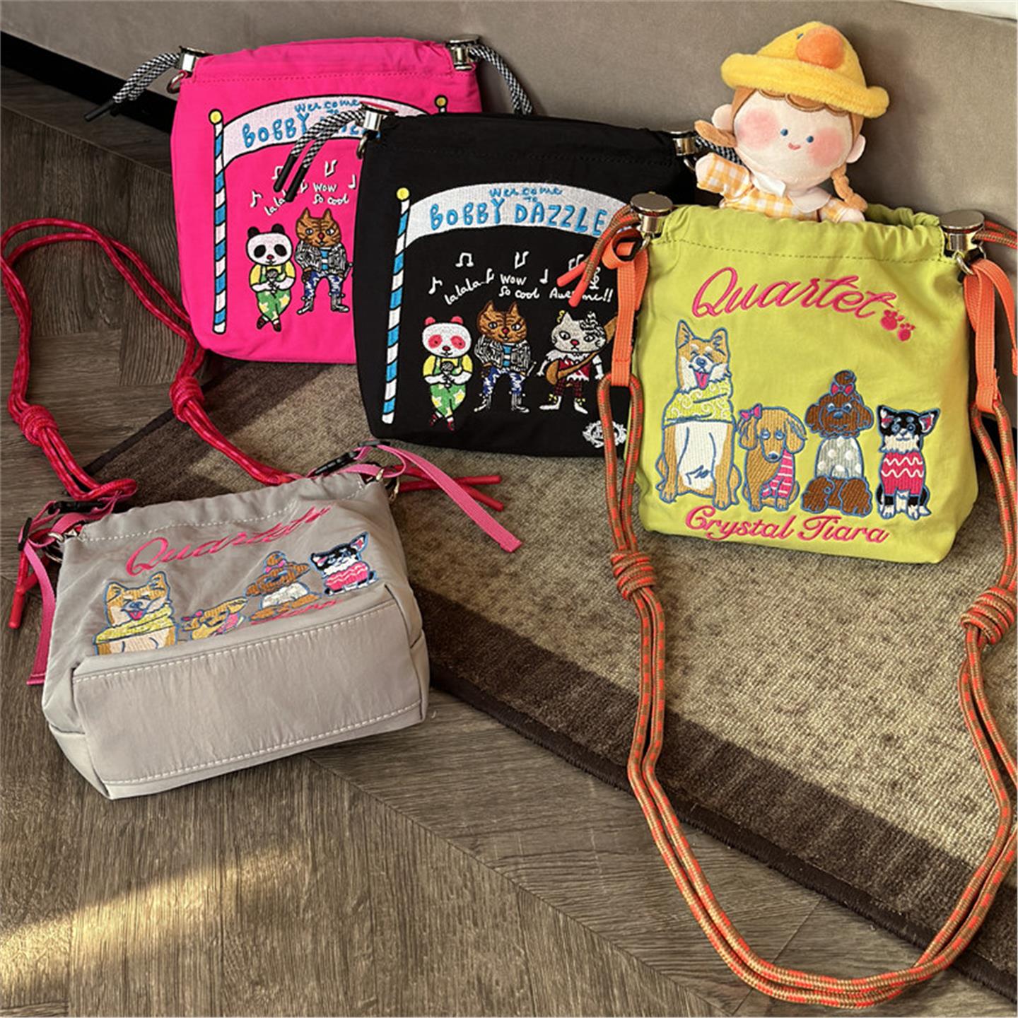 日本正品ballchain刺绣mini包包