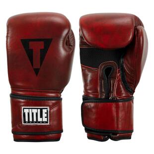 海外代购Title Boxing男女拳击手套透气速干贴合握拳牛皮D环扣