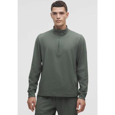 代购lululemon露露乐蒙男士运动T恤速干高领保暖透气贴身舒适