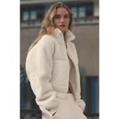 型柔软触感白色加厚 YOGA女士摇粒绒外套保暖防风宽松版 代购 ALO