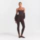 代购 贴合剪裁柔软面料拉伸舒适易穿脱深棕色 skims女士运动裤