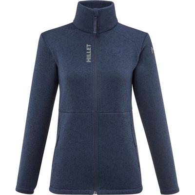 代购MILLET觅乐女士抓绒衣保暖轻量弹性户外外套高领长袖