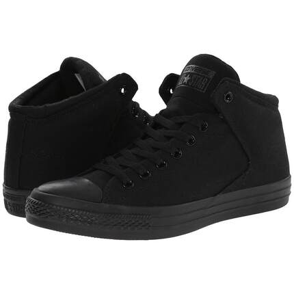 海外代购Converse/匡威女士板鞋耐磨抓地舒适贴合高帮全黑配色