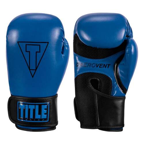 海外代购Title Boxing男女拳击手套透气快干工程革黑色健身训练