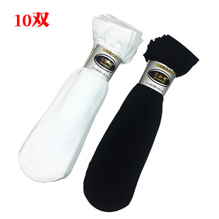 男士中筒白色袜子加长款牢固耐穿耐磨短丝袜夏季薄款凉爽非一次性