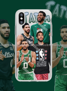 适用于苹果16pro/15/14plus篮球周边13/iPhone12promax球队塔图姆手机壳球衣波士顿硅胶软壳11/x/xr美式复古