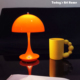 现代高颜值台灯丹麦设计蘑菇灯露营灯客厅卧室书房温馨充电小夜灯