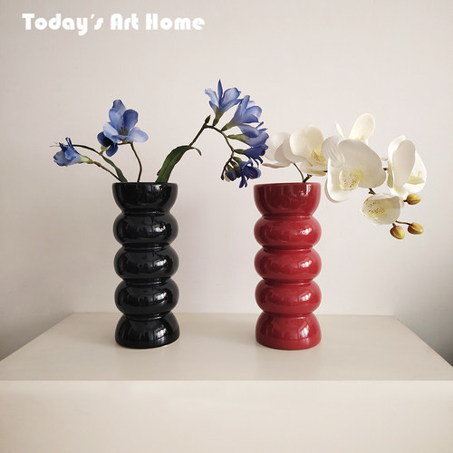 法式中古花瓶艺术陶瓷客厅插花